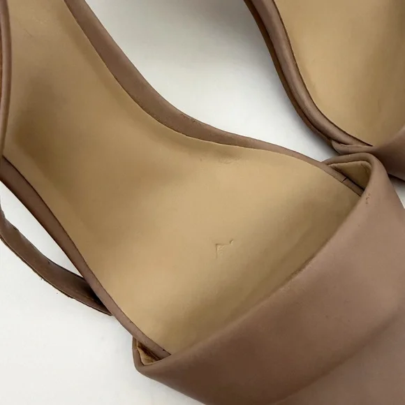 Naturalizer Nude Strappy Heels | LEAH Ankle Strap Sandals | Size 8M - Picture 2 of 11